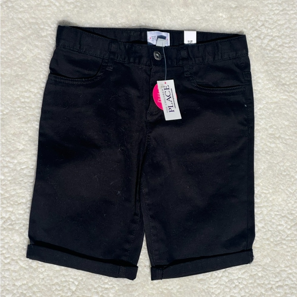 The Children's Place Black Cuffed Kids Shorts